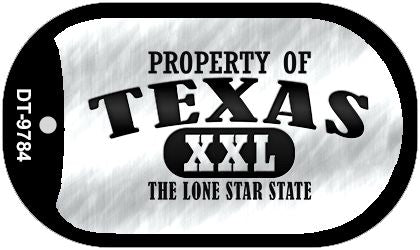Property Of Texas Novelty Metal Dog Tag Necklace DT-9784