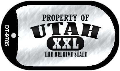 Property Of Utah Novelty Metal Dog Tag Necklace DT-9785
