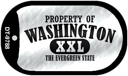 Property Of Washington Novelty Metal Dog Tag Necklace DT-9788