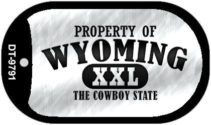 Property Of Wyoming Novelty Metal Dog Tag Necklace DT-9791
