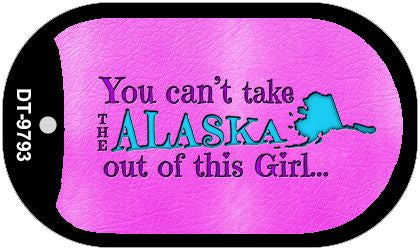 Alaska Girl Novelty Metal Dog Tag Necklace DT-9793