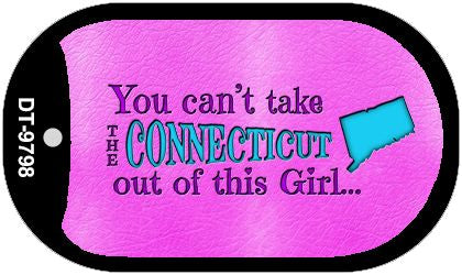 Connecticut Girl Novelty Metal Dog Tag Necklace DT-9798