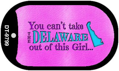 Delaware Girl Novelty Metal Dog Tag Necklace DT-9799