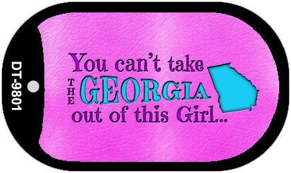 Georgia Girl Novelty Metal Dog Tag Necklace DT-9801