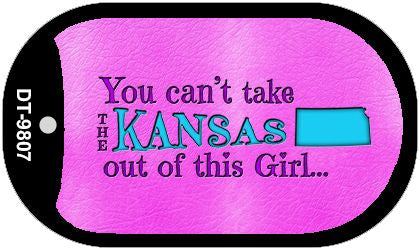 Kansas Girl Novelty Metal Dog Tag Necklace DT-9807