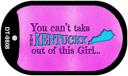 Kentucky Girl Novelty Metal Dog Tag Necklace DT-9808