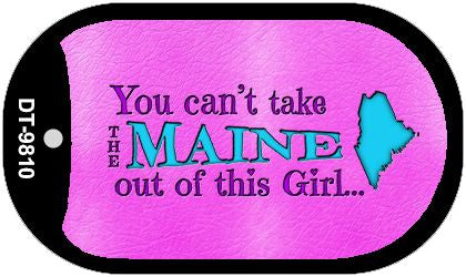 Maine Girl Novelty Metal Dog Tag Necklace DT-9810