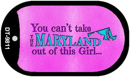 Maryland Girl Novelty Metal Dog Tag Necklace DT-9811