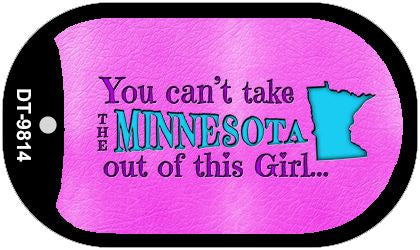 Minnesota Girl Novelty Metal Dog Tag Necklace DT-9814