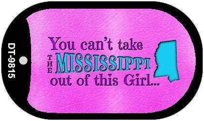 Mississippi Girl Novelty Metal Dog Tag Necklace DT-9815
