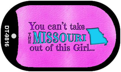 Missouri Girl Novelty Metal Dog Tag Necklace DT-9816