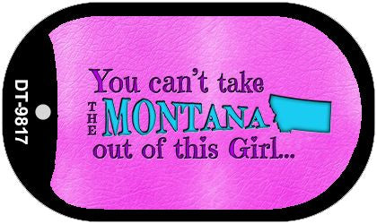 Montana Girl Novelty Metal Dog Tag Necklace DT-9817