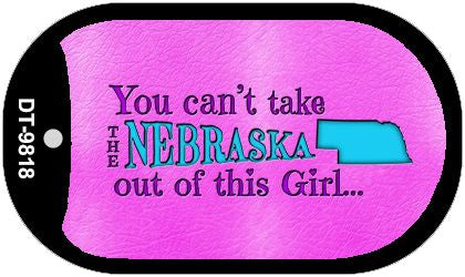 Nebraska Girl Novelty Metal Dog Tag Necklace DT-9818