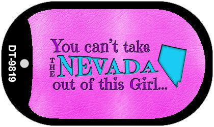 Nevada Girl Novelty Metal Dog Tag Necklace DT-9819