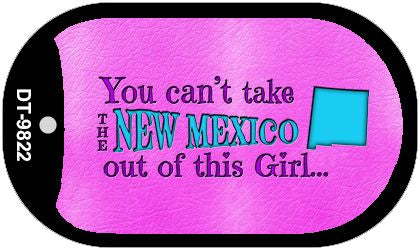 New Mexico Girl Novelty Metal Dog Tag Necklace DT-9822