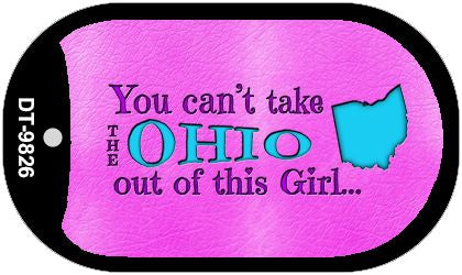 Ohio Girl Novelty Metal Dog Tag Necklace DT-9826