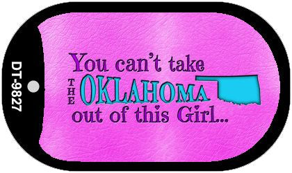 Oklahoma Girl Novelty Metal Dog Tag Necklace DT-9827