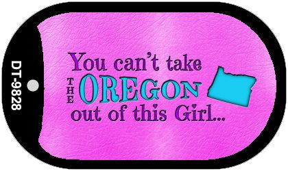 Oregon Girl Novelty Metal Dog Tag Necklace DT-9828