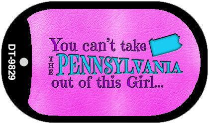 Pennsylvania Girl Novelty Metal Dog Tag Necklace DT-9829