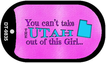 Utah Girl Novelty Metal Dog Tag Necklace DT-9835