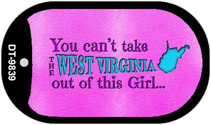 West Virginia Novelty Metal Dog Tag Necklace DT-9839