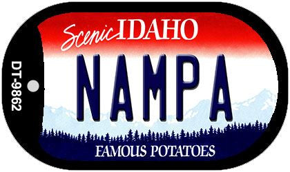 Nampa Idaho Novelty Metal Dog Tag Necklace DT-9862