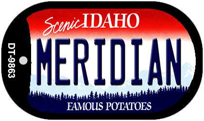 Meridian Idaho Novelty Metal Dog Tag Necklace DT-9863
