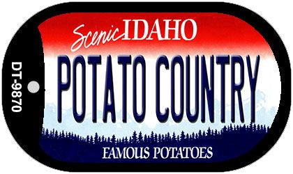 Potato  Idaho Novelty Metal Dog Tag Necklace DT-9870