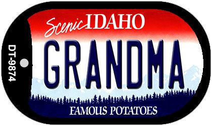 Grandma Idaho Novelty Metal Dog Tag Necklace DT-9874