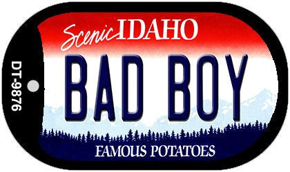 Bad Boy Idaho Novelty Metal Dog Tag Necklace DT-9876