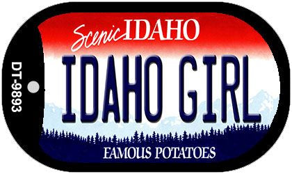 Idaho Girl Idaho Novelty Metal Dog Tag Necklace DT-9893