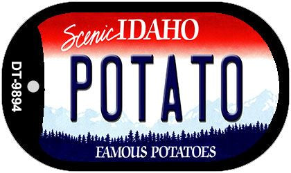 Potato Idaho Novelty Metal Dog Tag Necklace DT-9894