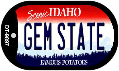 Gem State Idaho Novelty Metal Dog Tag Necklace DT-9897