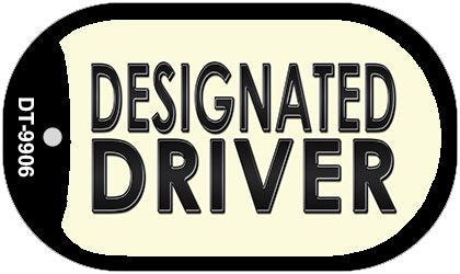 Designated Driver Novelty Metal Dog Tag Necklace DT-9906