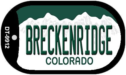 Breckenridge Colorado Novelty Metal Dog Tag Necklace DT-9912