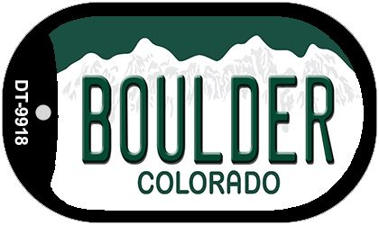 Boulder Colorado Novelty Metal Dog Tag Necklace DT-9918