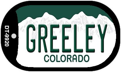 Greeley Colorado Novelty Metal Dog Tag Necklace DT-9920