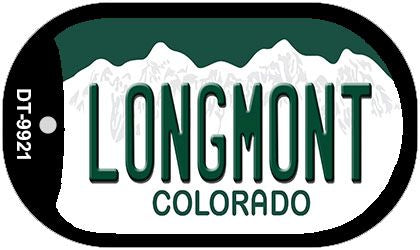 Longmont Colorado Novelty Metal Dog Tag Necklace DT-9921