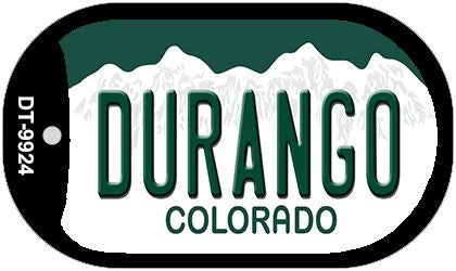 Durango Colorado Novelty Metal Dog Tag Necklace DT-9924