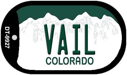 Vail Colorado Novelty Metal Dog Tag Necklace DT-9927