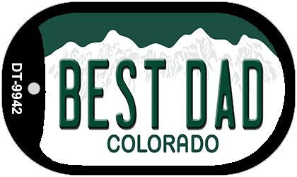 Best Dad Colorado Novelty Metal Dog Tag Necklace DT-9942