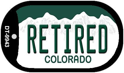 Retired Colorado Novelty Metal Dog Tag Necklace DT-9943