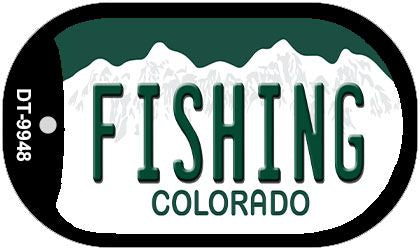 Fishing Colorado Novelty Metal Dog Tag Necklace DT-9948