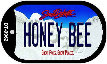 Honey Bee South Dakota Novelty Metal Dog Tag Necklace DT-9962