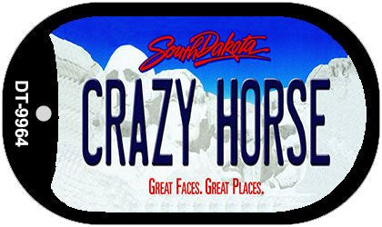 Crazy Horse South Dakota Novelty Metal Dog Tag Necklace DT-9964