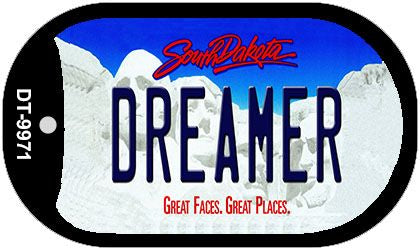 Dreamer South Dakota Novelty Metal Dog Tag Necklace DT-9971