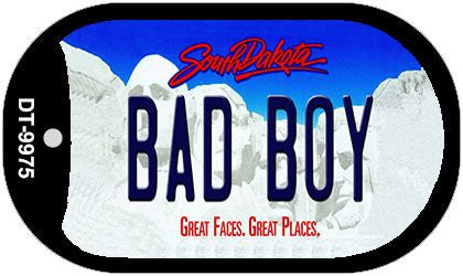 Bad Boy South Dakota Novelty Metal Dog Tag Necklace DT-9975