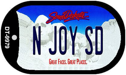 N Joy SD South Dakota Novelty Metal Dog Tag Necklace DT-9979