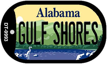 Gulf Shores Alabama Novelty Metal Dog Tag Necklace DT-9993