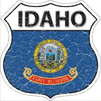 Idaho State Flag Highway Shield Novelty Metal Magnet HSM-120